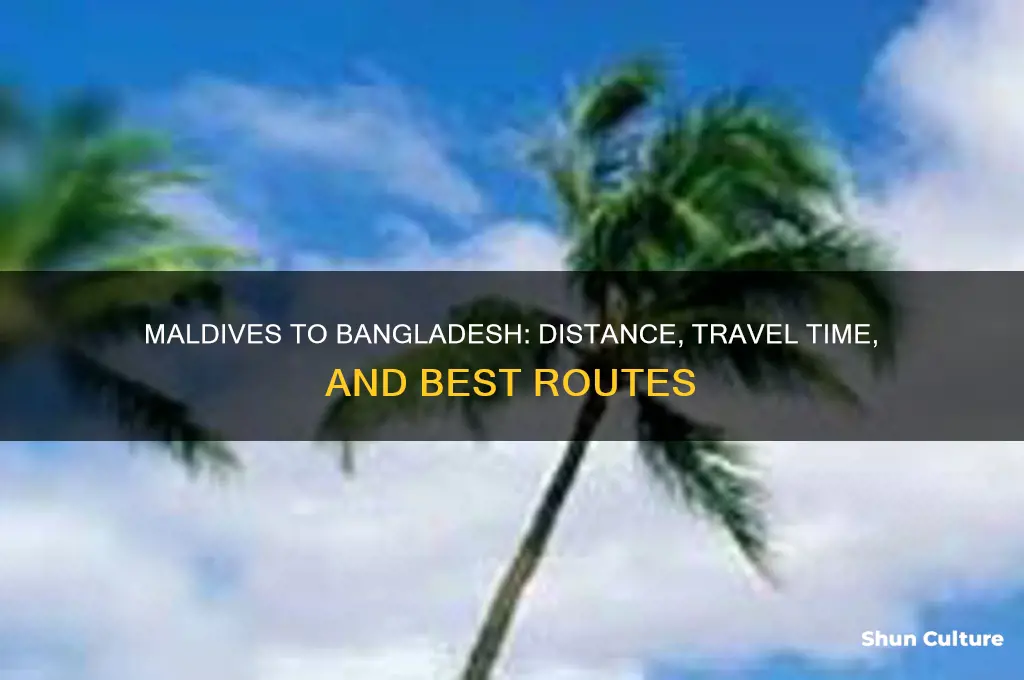 how far is maldives from bangladesh
