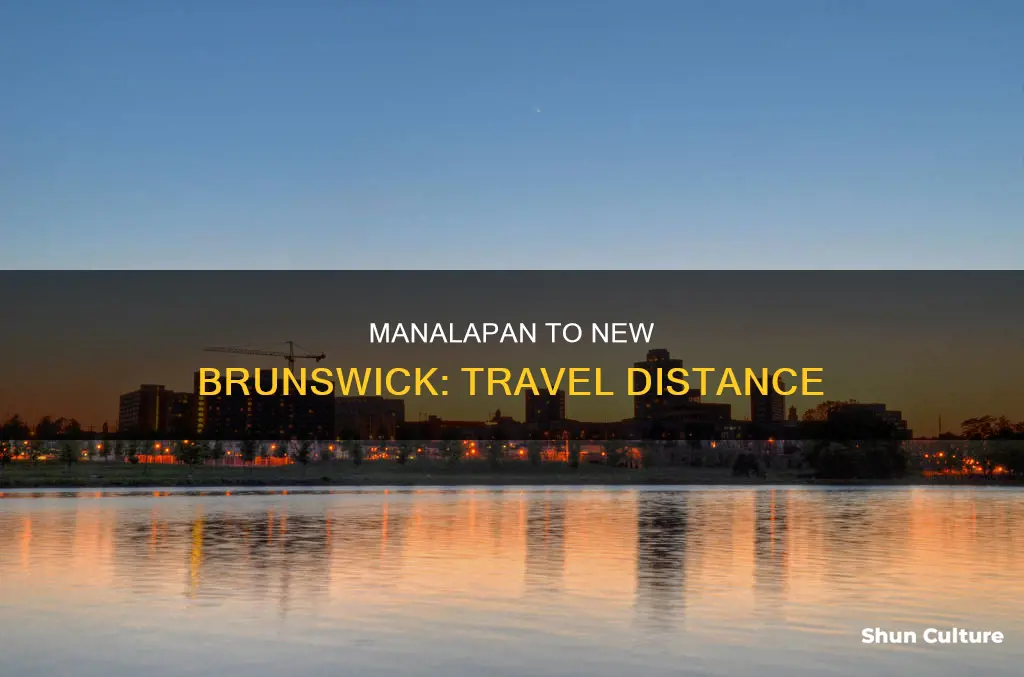 how far is manalapan nj from new brunswick