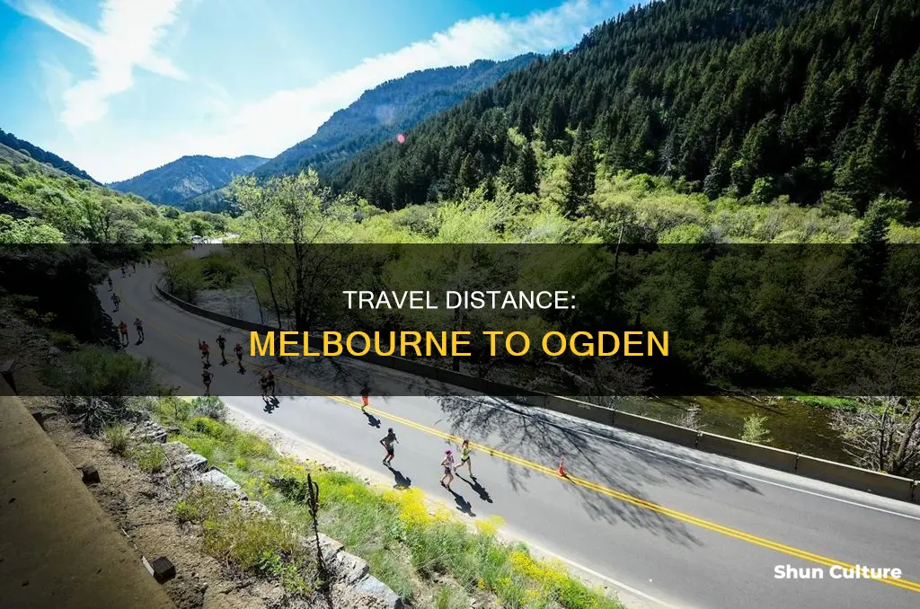 how far is melbourne australia from ogden utah