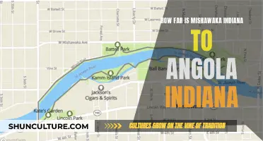 Exploring Indiana: Mishawaka to Angola Distance