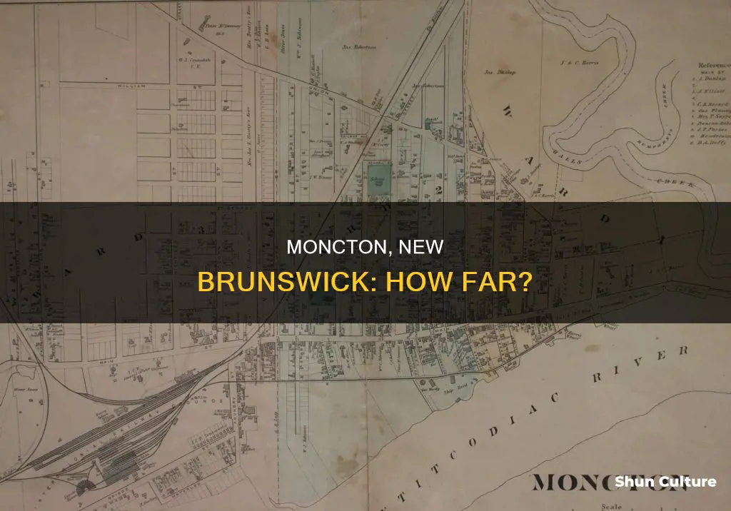 how far is moncton new brunswick