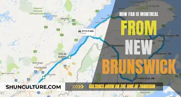 Montreal-New Brunswick: Road Trip Distance