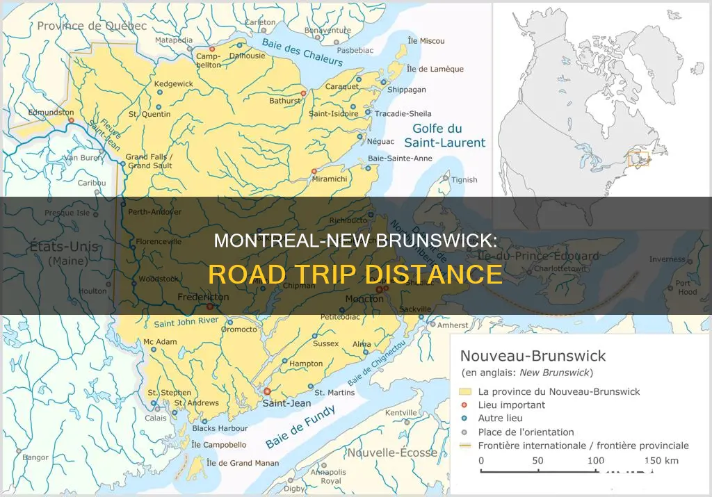 how far is montreal from new brunswick