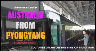 Distance Between Melbourne and Pyongyang: A World Away