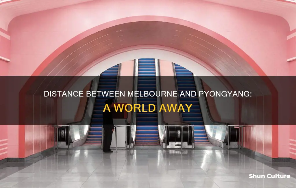 how far is mrlbourne australia from pyongyang