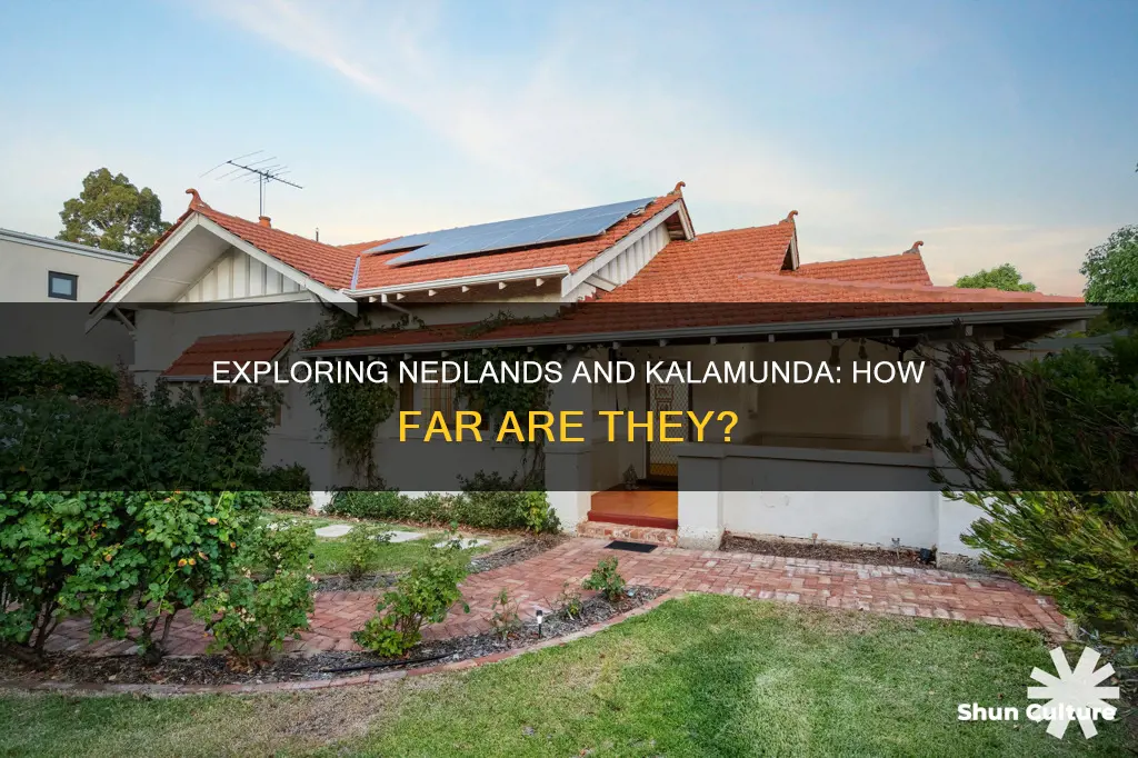 how far is nedlandswestern australia from kalamunda