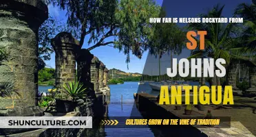 Exploring Antigua: Distance from Nelson's Dockyard to St. John's