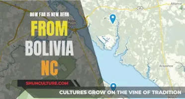 Travel Time: New Bern to Bolivia, NC