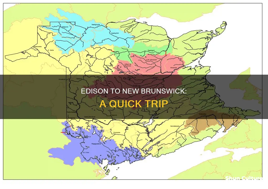 how far is new brunswick from edison