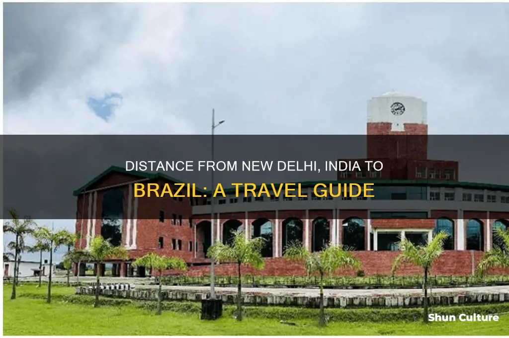 how far is new delhi india from brazil