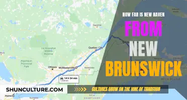 New Haven-New Brunswick Distance