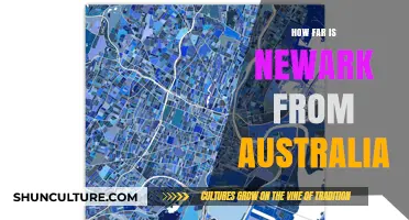 Travel Distance: Newark to Australia