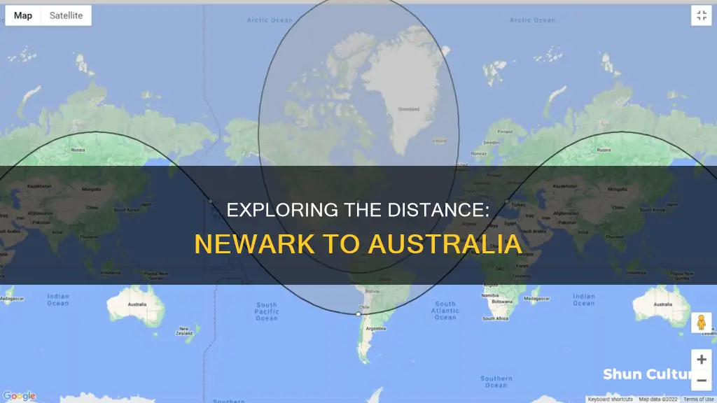 how far is newyarkfrom australia