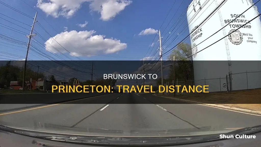 how far is north brunswick nj from princeton nj