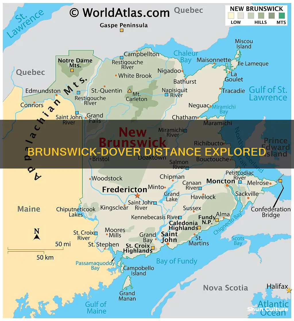 how far is nrw brunswick ftom dover