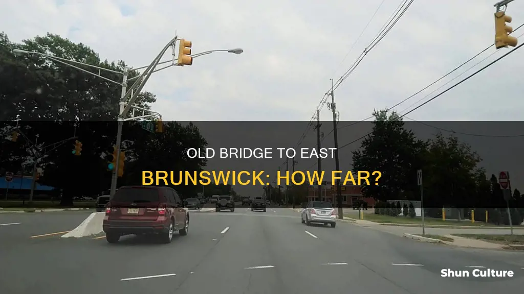 how far is old bridge from east brunswick nj