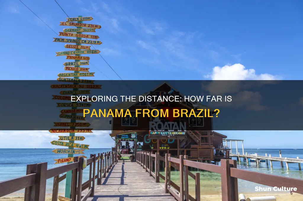 how far is panama from brazil