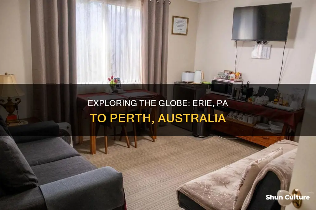 how far is perth australia from erie pa
