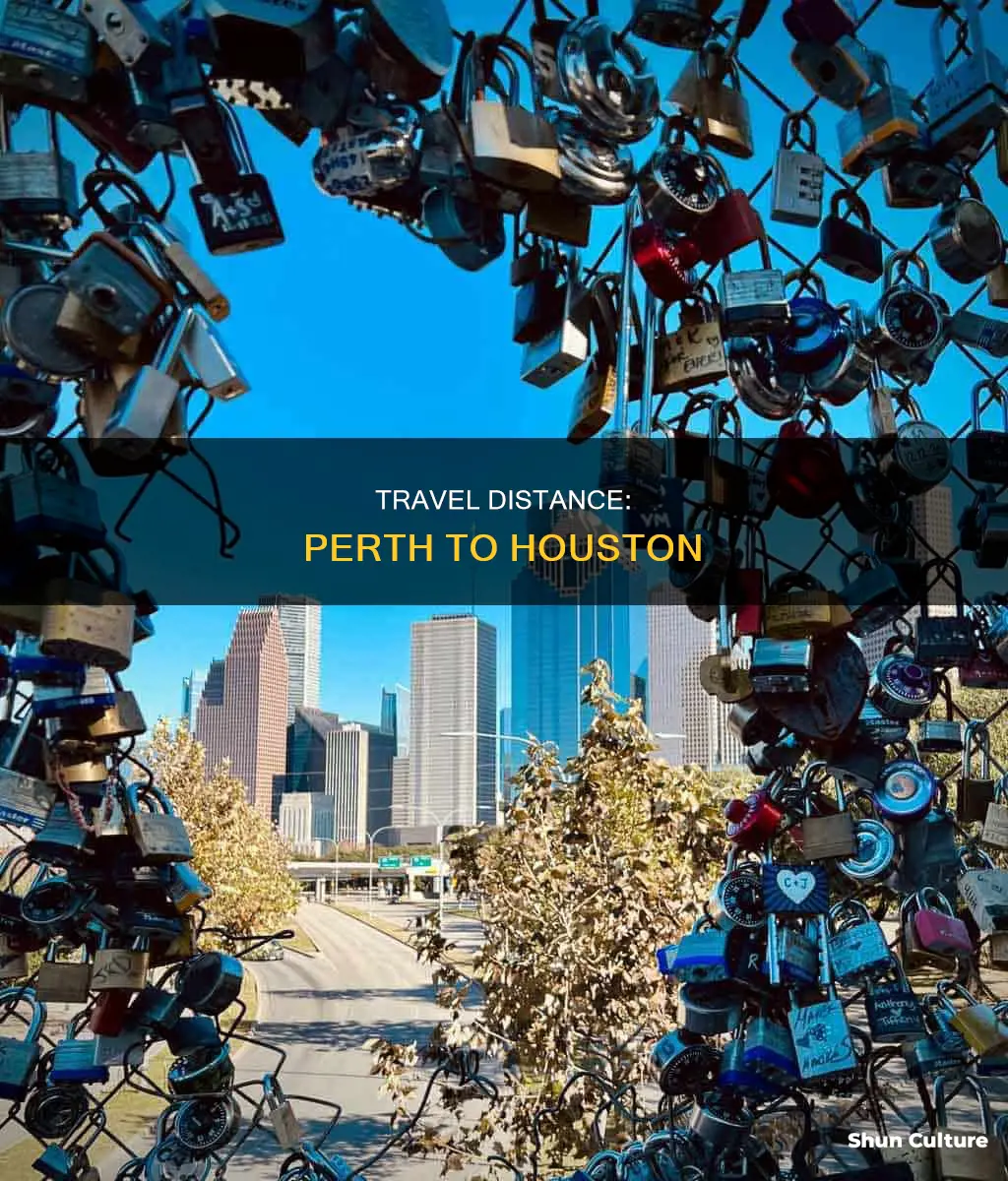 how far is perth australia from houston texas