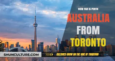 Travel Distance: Toronto to Perth, Australia