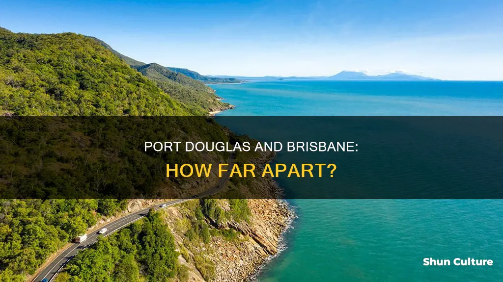 how far is port douglas australia from brisbane australia