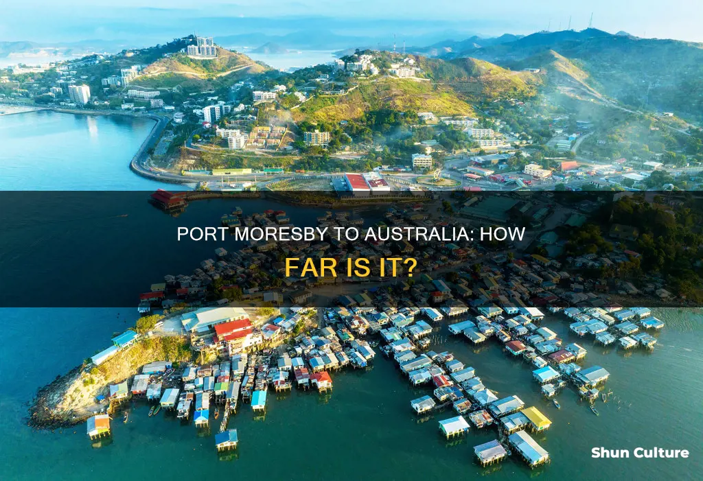 how far is port moresby from australia