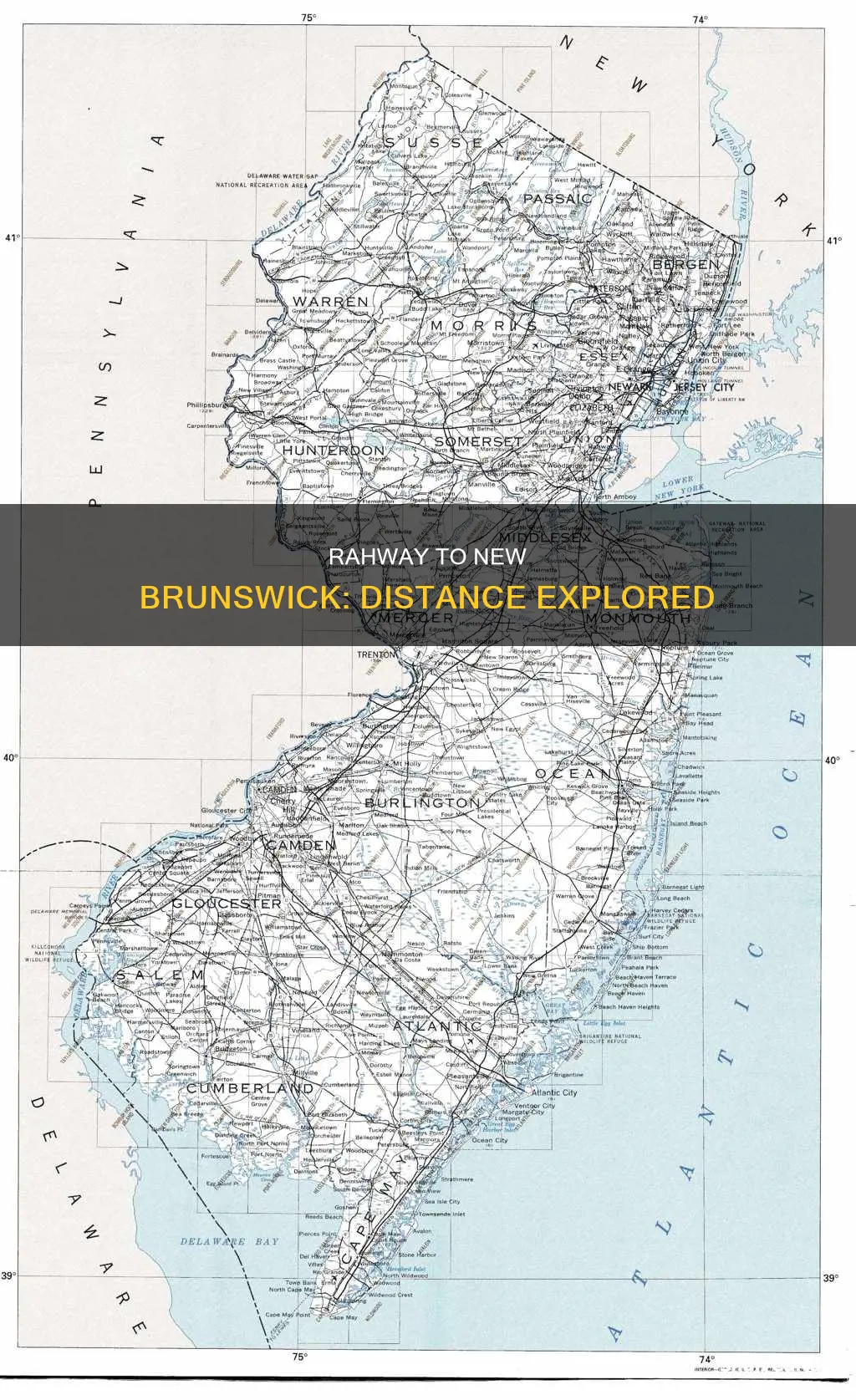 how far is rahway nj to new brunswick nj