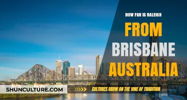 Travel Distance: Raleigh to Brisbane, Australia