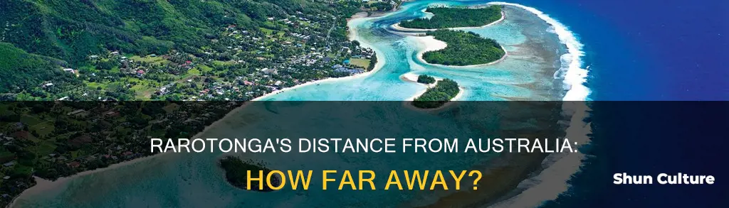how far is rarotonga from australia