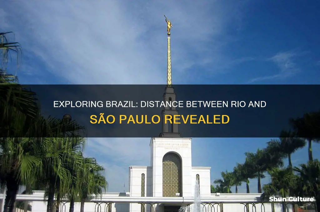 how far is rio from sao paulo brazil