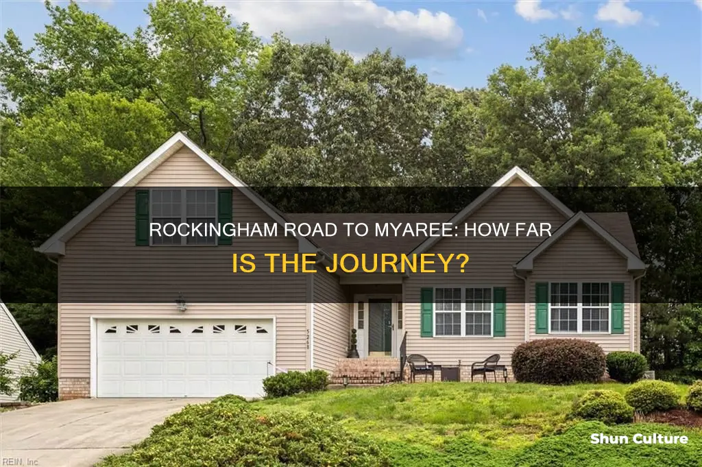 how far is rocking ham road australia from myaree
