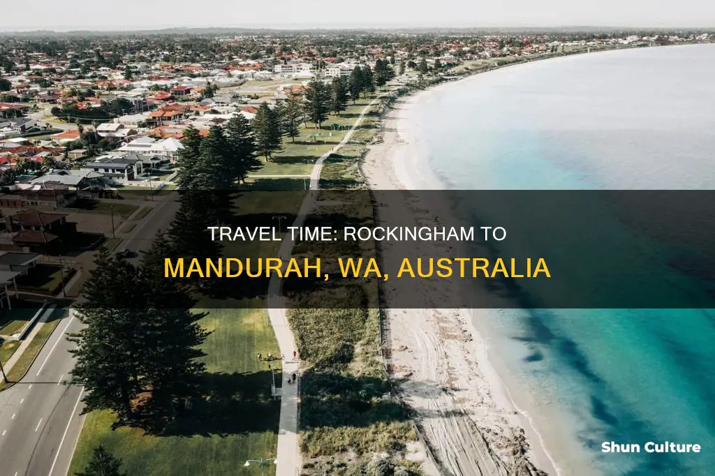 how far is rockingham australia from mandurah wa australia