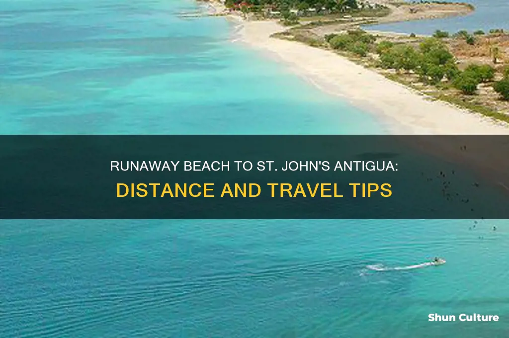 how far is runaway beach from st john