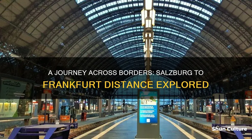 how far is salzrburg austria to frankfurt germany