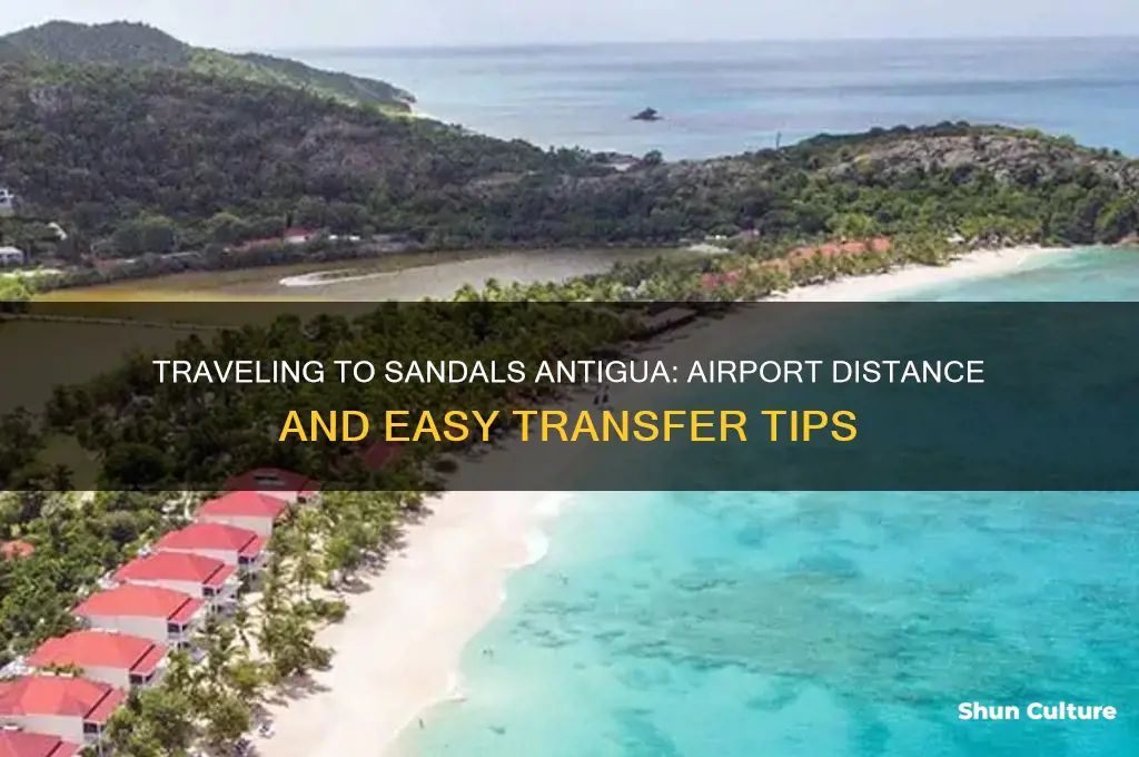 how far is sandals antigua from airport
