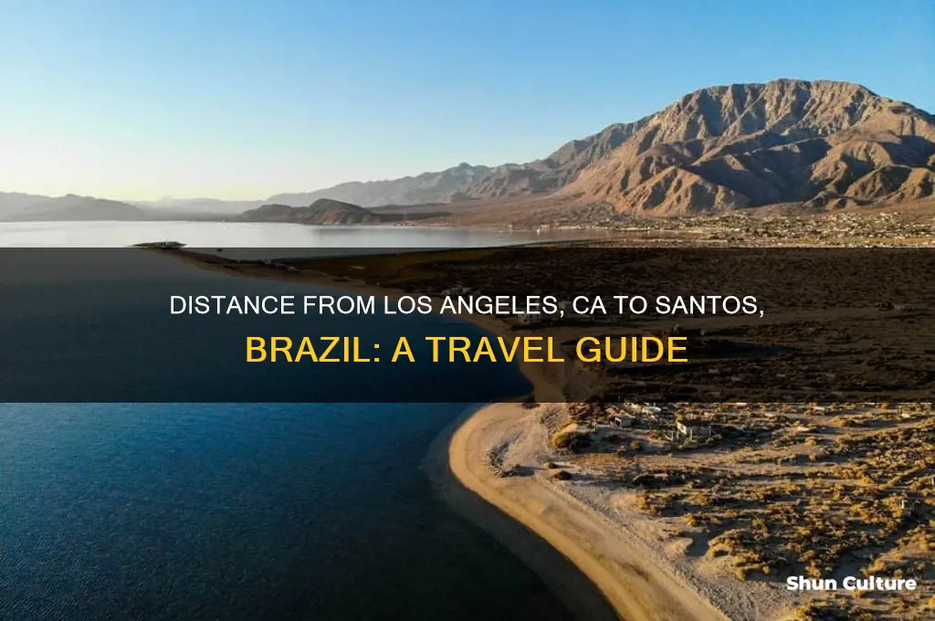 how far is santos brazil from los angeles ca