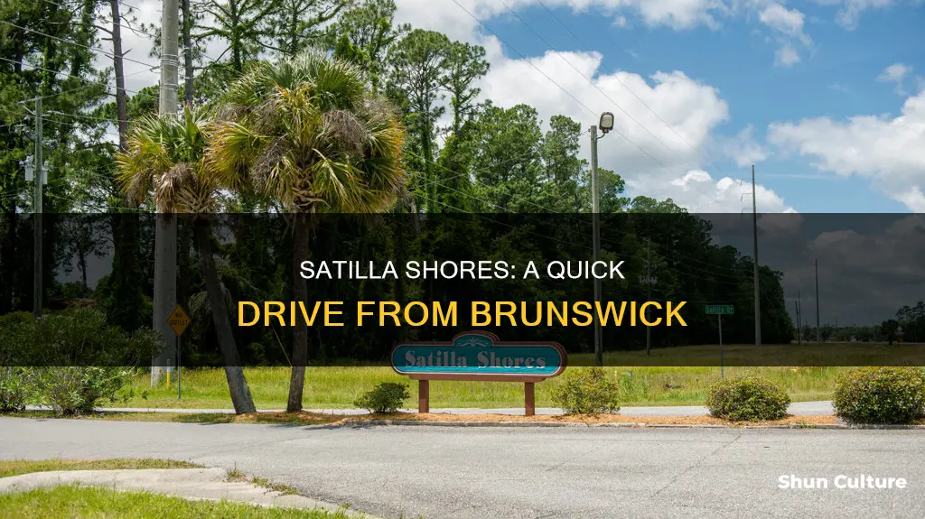 how far is satilla shores from brunswick