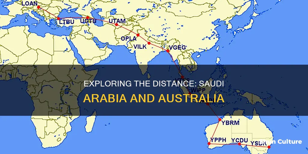 how far is saudi arabia from australia