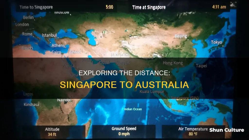 how far is singapore from australia in hours