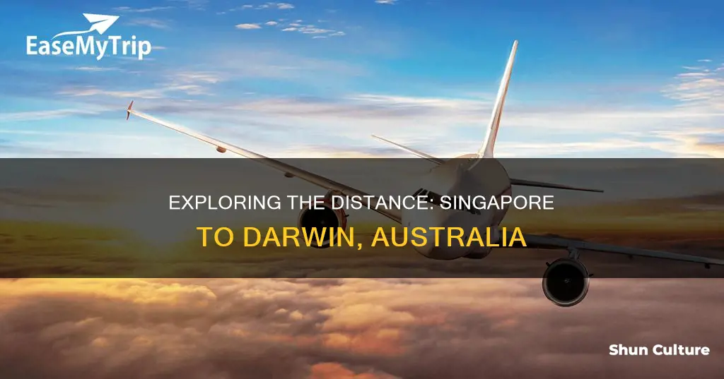 how far is singapore from darwin australia