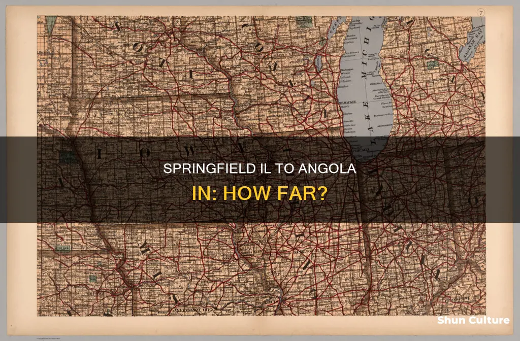 how far is springfield il from angola in