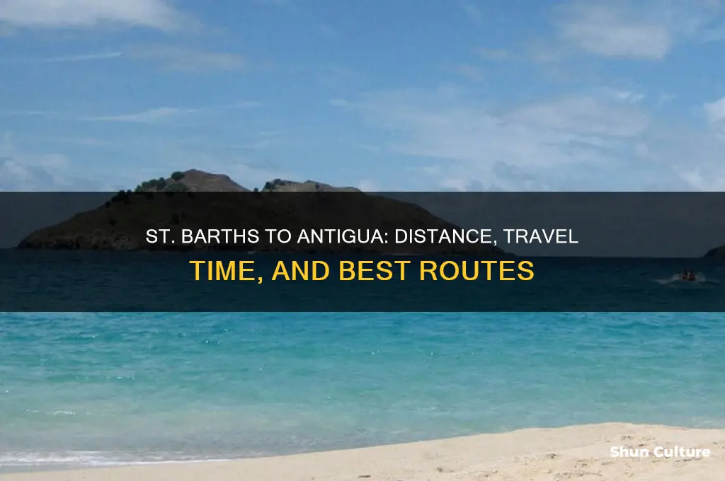 how far is st barths from antigua