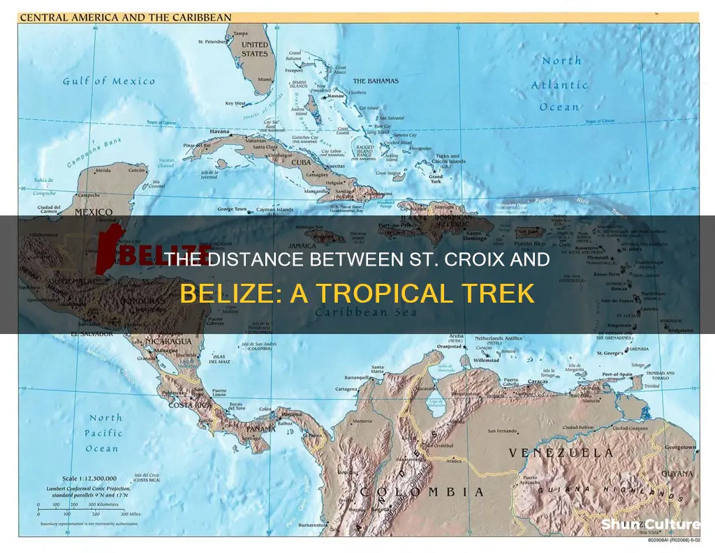 how far is st croux to belize