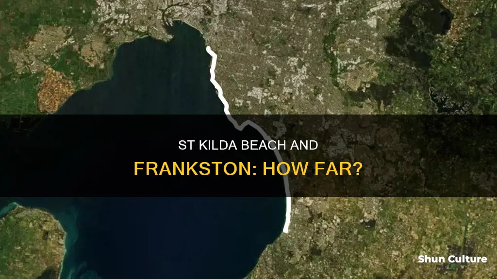 how far is st kilda beach frankston australia