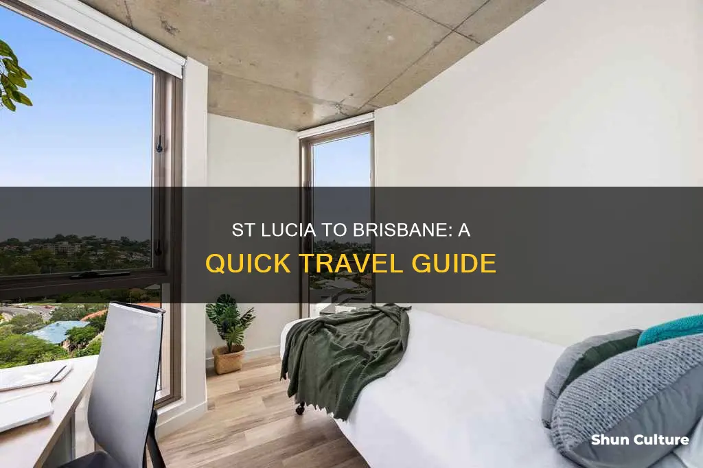 how far is st lucia australia from brisbane