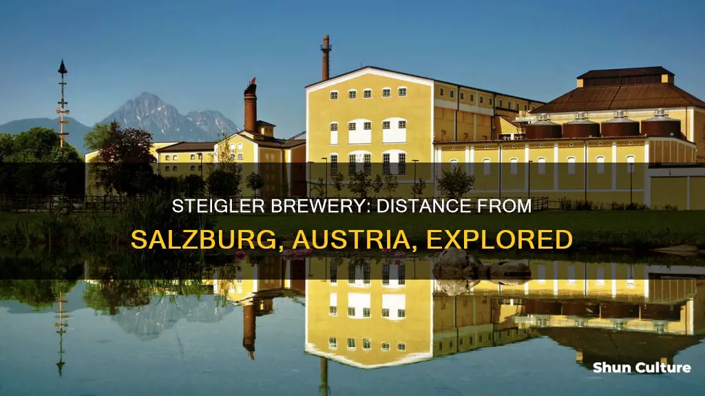 how far is steigler brewery from salzburg austria