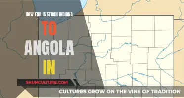 Exploring Indiana: Stroh to Angola Distance