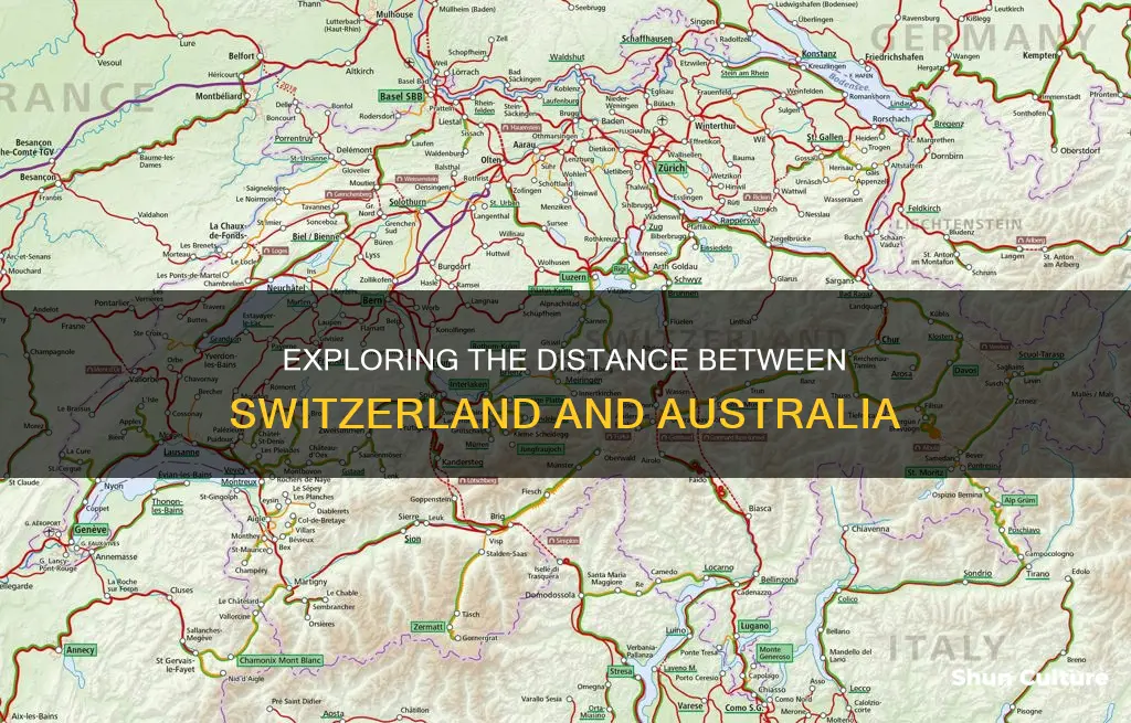 how far is switzerland from australia