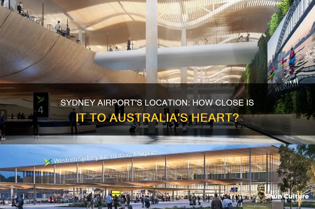 how far is sydney airport to australia