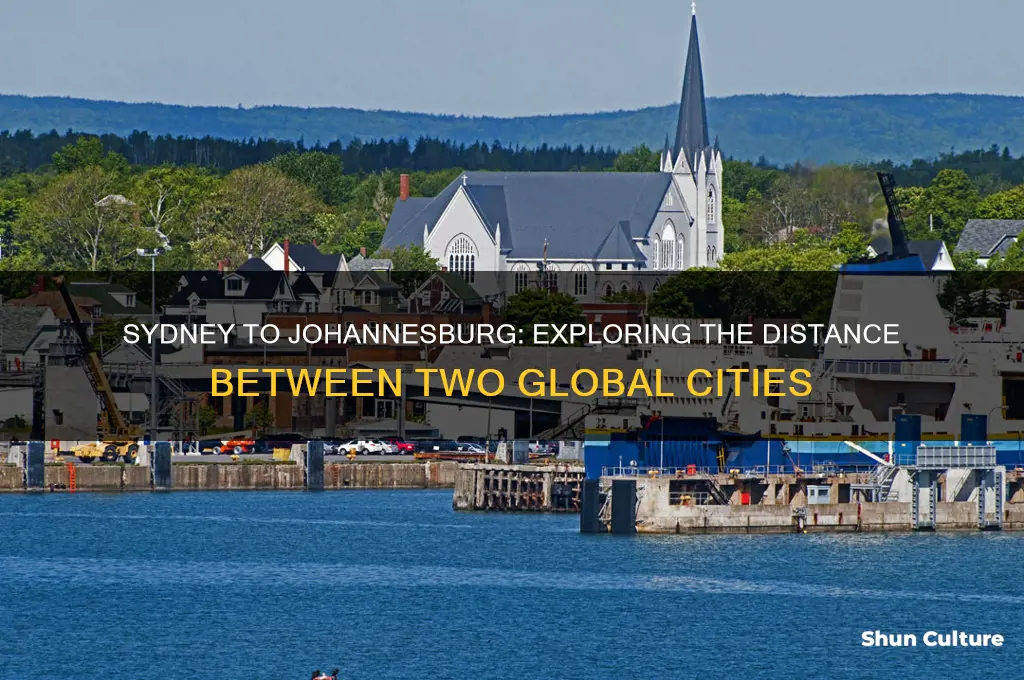 how far is sydney australia from johannesburg
